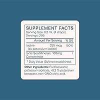Vista 4 de BodyBio - Yodo líquido para la salud de la tiroides - Suplemento de yodo concentrado puro y de alta absorción, 2 oz