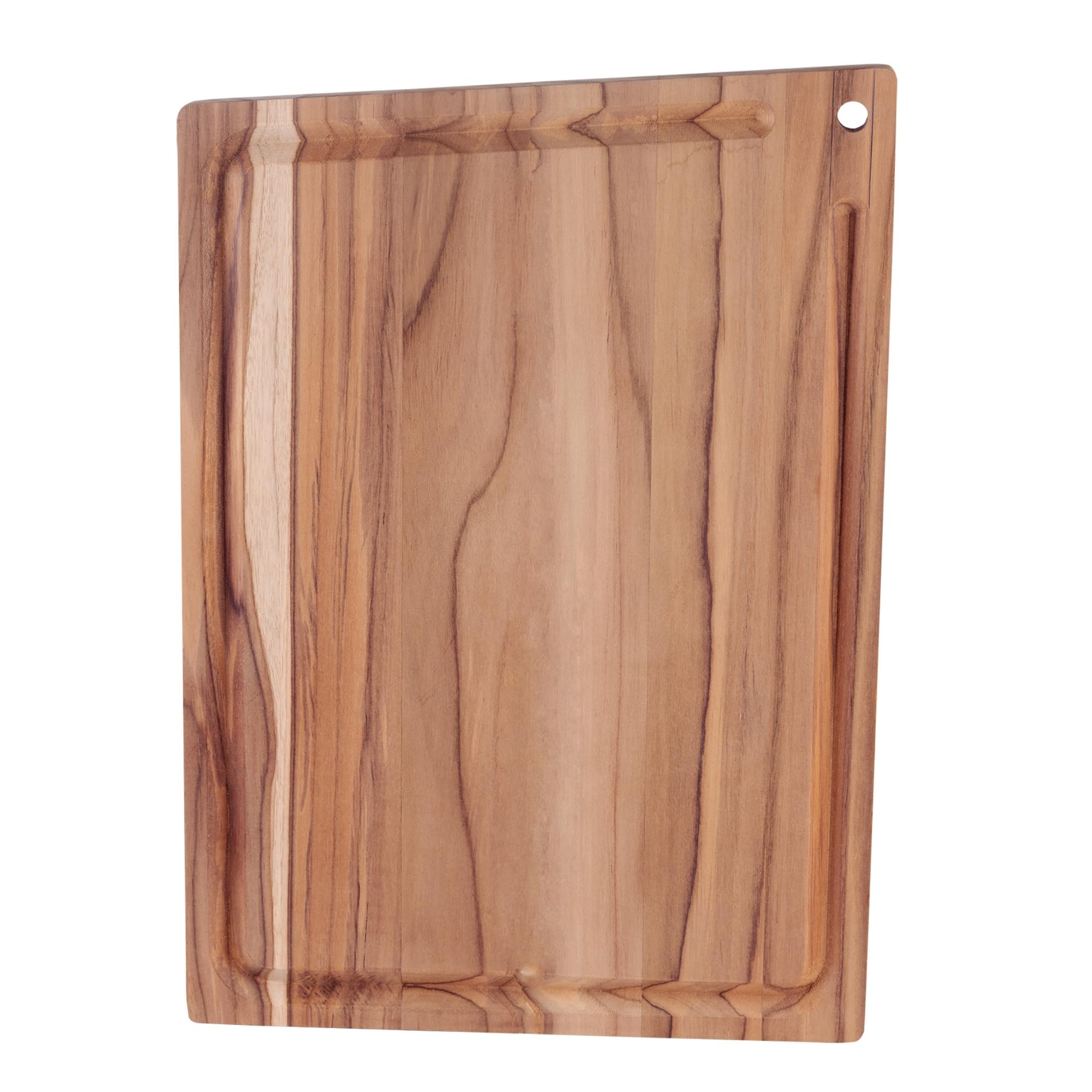 Tramontina13458/052 Wood Cutting Board Churrasco Essential Medium 13458/052 Lightweight Reversible Meat Tray with Groove Made in Brazil