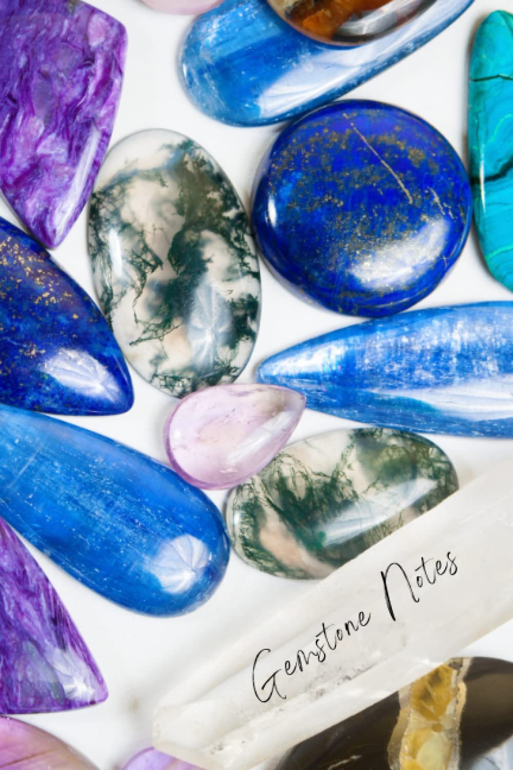 Gemstone Notes: A 120 page ruled, blank notebook, 6 x 9" notebook