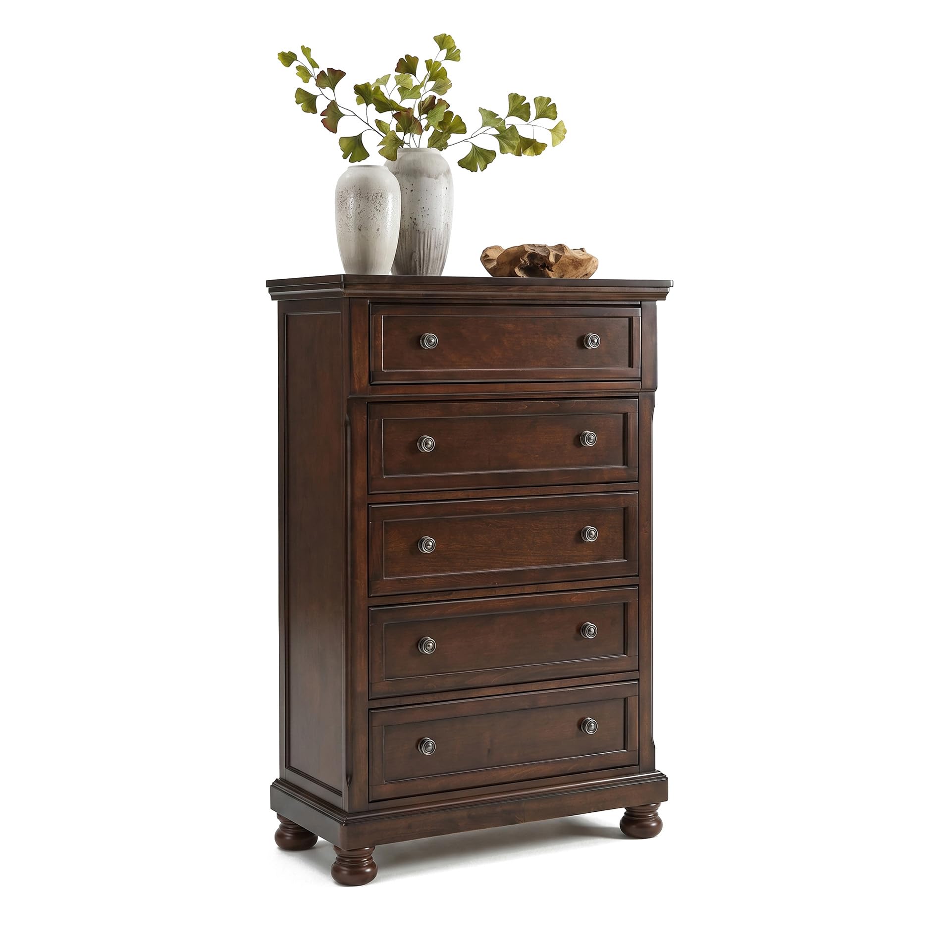Signature Design by Ashley Porter 5-Drawer Wood Chest of Drawers, Brown