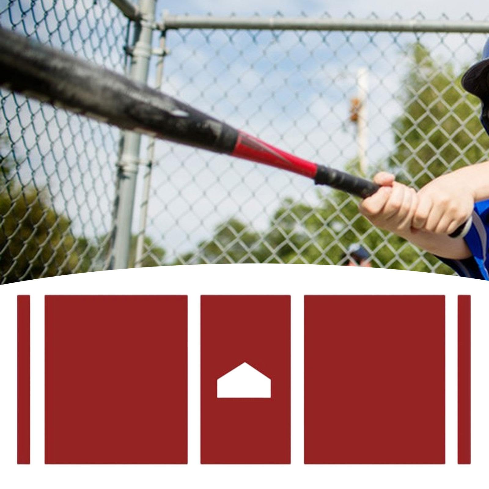 Baseball Hiting Matte Stance Training Matte Auxiliary Tool Übung Pad Baseball Schlagmatte für Swing Pitching Family