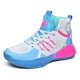 Boys Grils Basketball Shoes High Top Youth Fashion Lightweight Volleyball Sneakers Comfortable Non-Slip Footwear