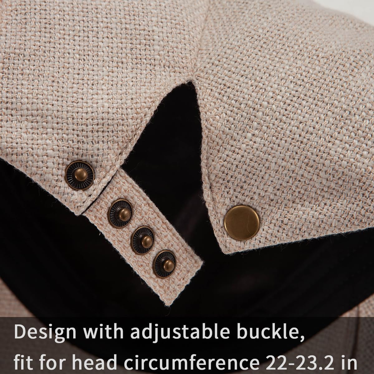 Classic Solid Flat Cap Newsboy Hats for Men Cabbie Driving Scally Adjustable - Image 5