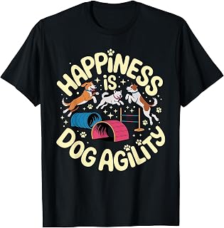 Funny Dog Agility Art for Men Women Dog Trainer Dog Agility T-Shirt