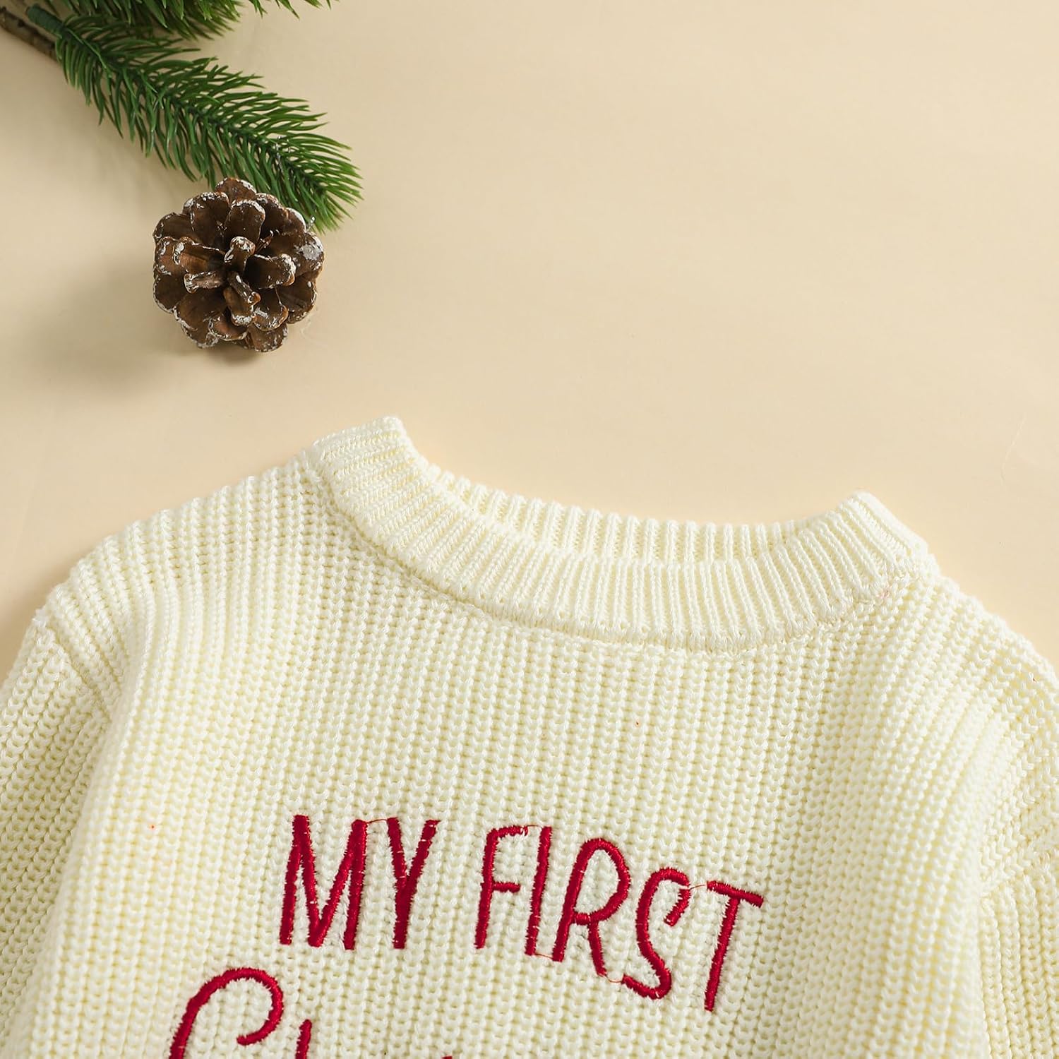 MAYUMMPY Newborn Baby Boy Girl Christmas Sweater Long Sleeve Pullover Warm Knitted Sweatshirt Fall Winter Clothes