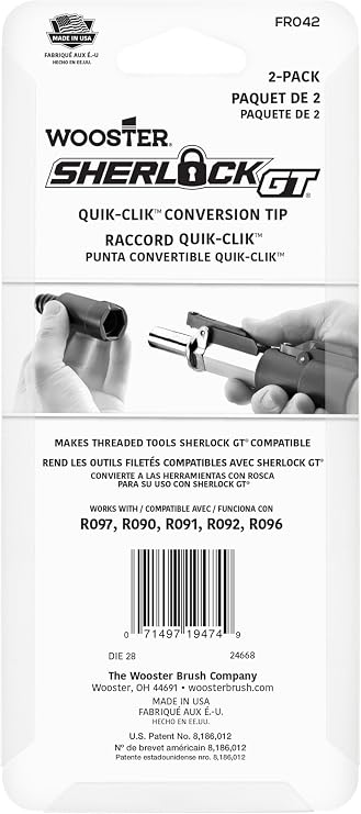 Wooster FR042 Sherlock GT Conversion Tip 2-Pack