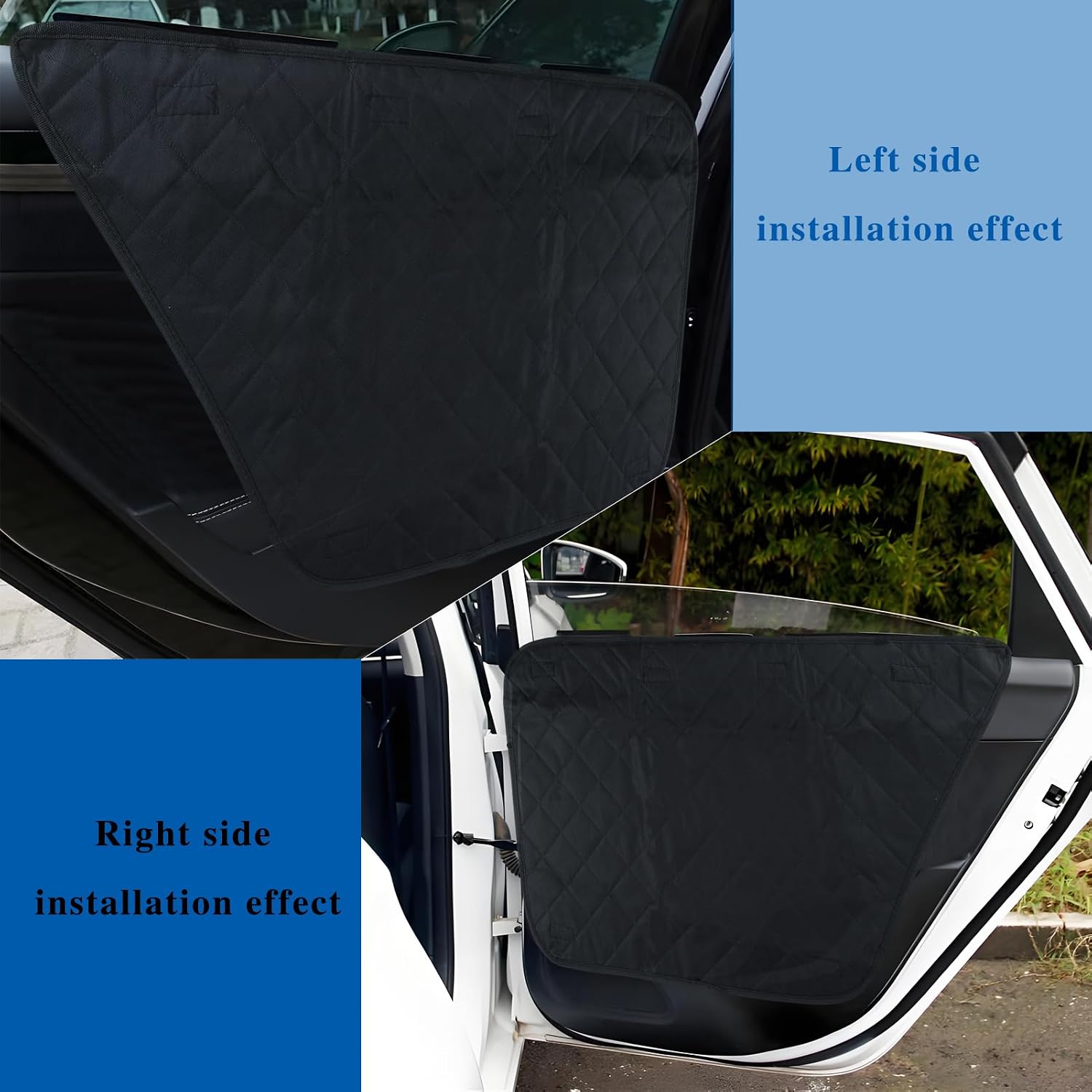 2 Pack Dog Car Door Protector – Waterproof Scratchproof Pet Car Door Cover, Nonslip Stain-Resistant Vehicle Interior Guard, Machine Washable, Universal Fit for SUV Truck