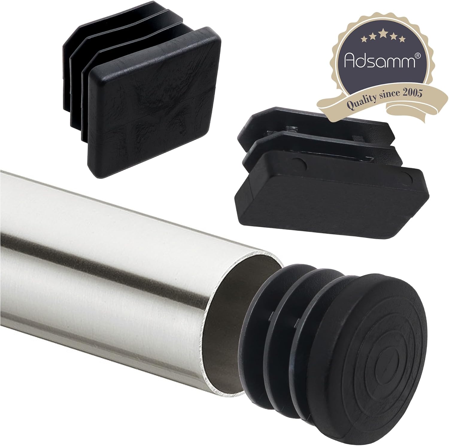 Adsamm INS-R-BL-1530-32 INS-R-BL-1530 32 x lamellar Plugs, Black, 15x30 mm