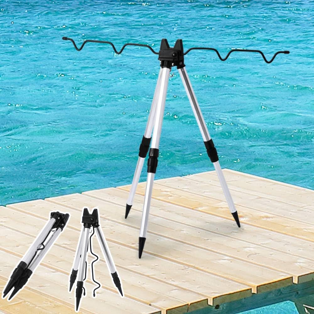 Amazon | Bonarca 釣り竿 スタンド 三脚 釣り竿立て 堤防 5本 砂