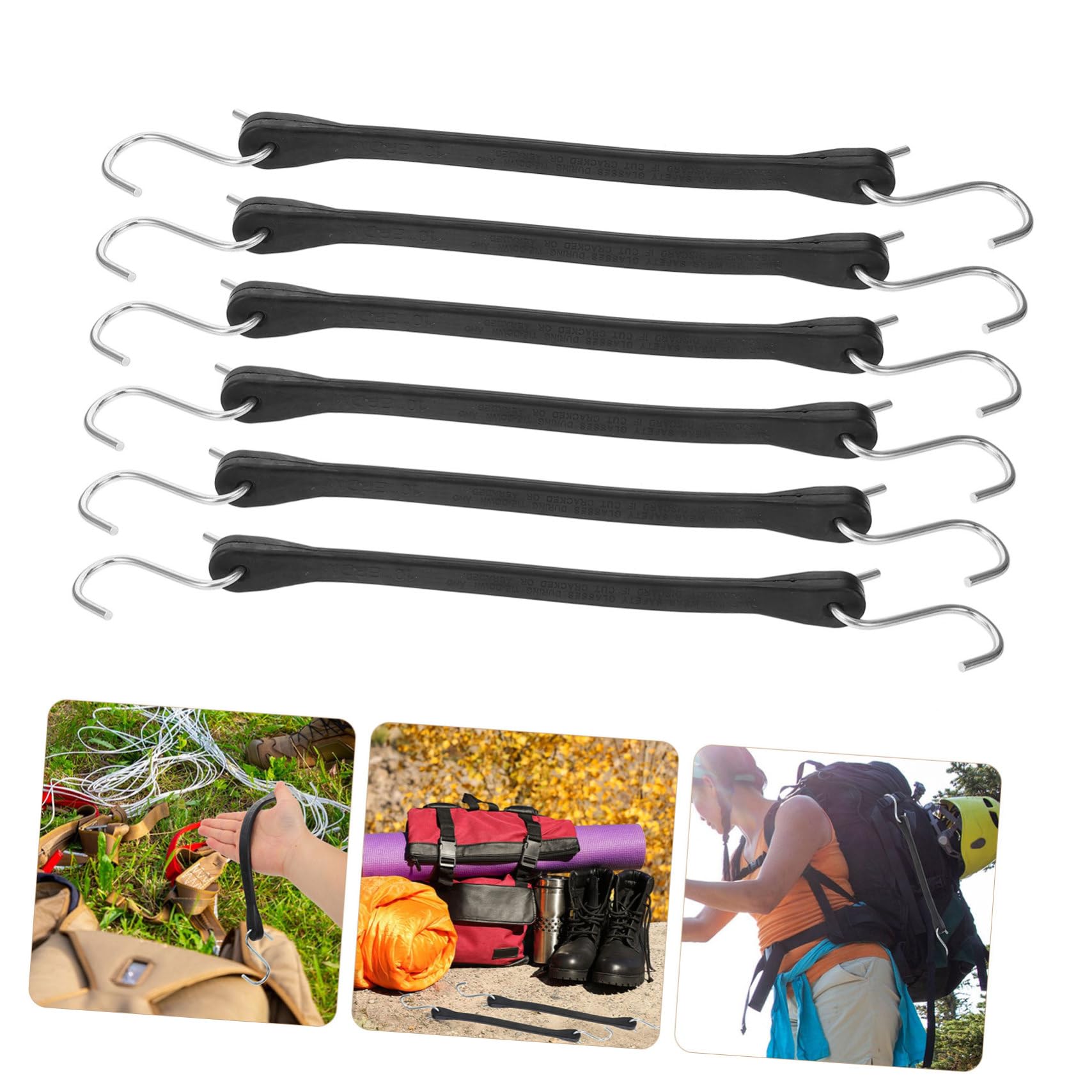 10stücke Gepäckgurte mit Haken zur Befestigung von Gepäck für Reisen und Outdoor-aktivitäten Robuste und Zuverlässige Gepäckverbindungsgurte für Koffer und Reisegepäck