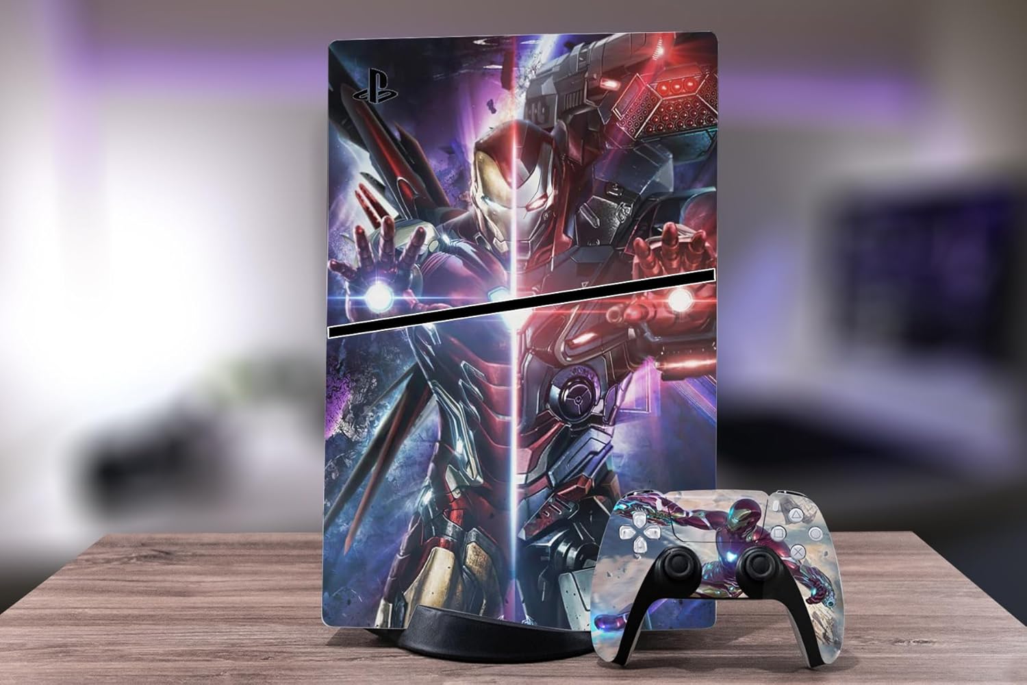 PEYANZ Vinyl Skin Compatible with PS5 Slim (Disc Edition) | HD Print, Scratch Resistant, Bubble-Free Application