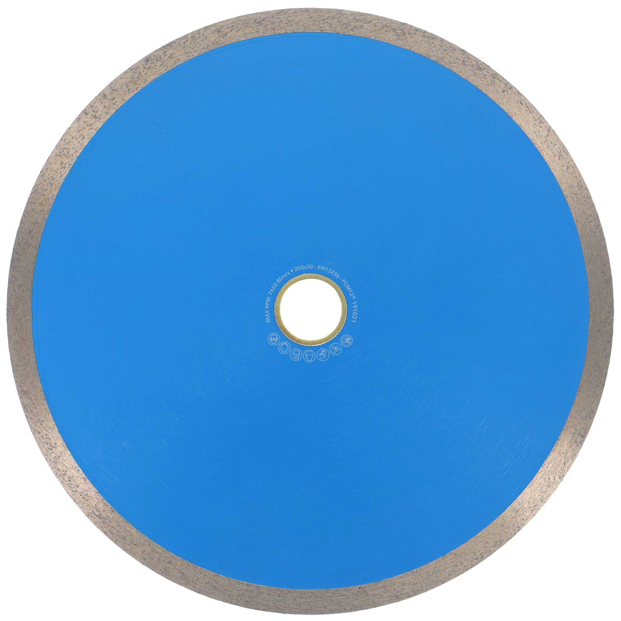 PRODIAMANT Disco da taglio diamantato Tile Professional 250 mm x 30/25,4 mm F702 ProRim no break out su piastrelle smaltate gres porcellanato ceramica e pietra naturale