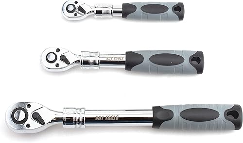 Miniatura 2 de VCT Juego de trinquete de mango largo extensible CRV 1/4", 3/8". y 1/2"