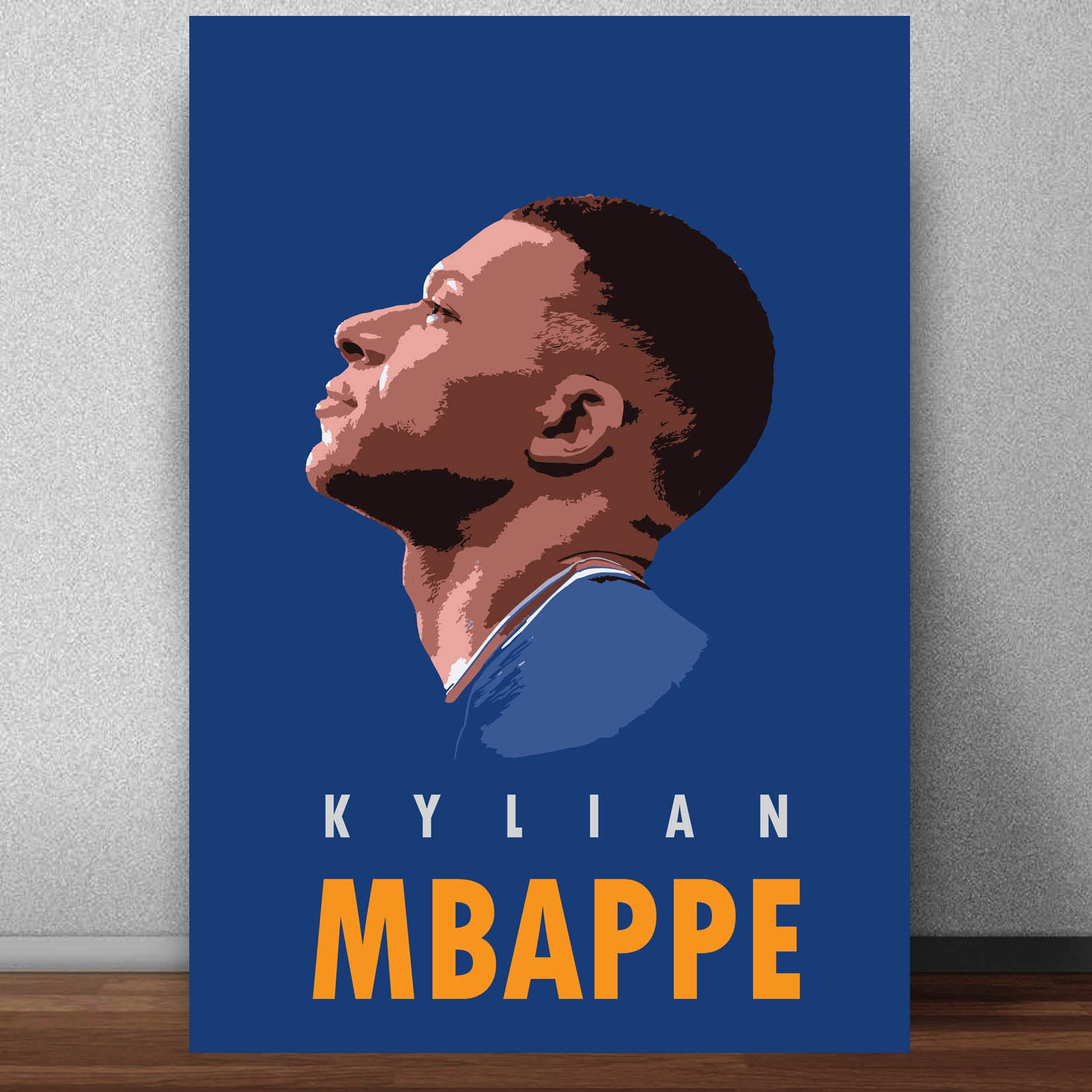 Good Hope - Kylian Mbappe Pop Art Poster For Room & Office Hostel etc. (13 Inch X 19 Inch, Rolled) multicolor Football Player wall stickers Posters for wall decor, bedroom, livingroom, dining hall, sports room boys & men rooms wall decoration ( Poster without frame frames framed)