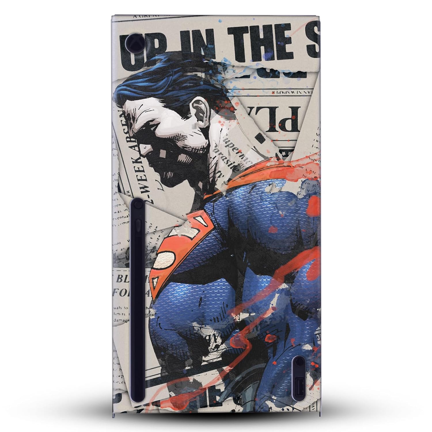 Head Case Designs Officially Licensed Superman DC Comics Newspaper Logos And Comic Book Game Console Wrap Case Cover Compatible With Xbox Series X