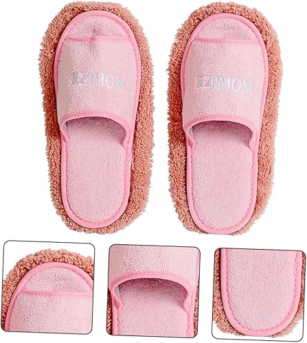 Miniatura 7 de DOITOOL 1 par de zapatillas de algodón limpiar el suelo Corea del Sur Miss, Rosado