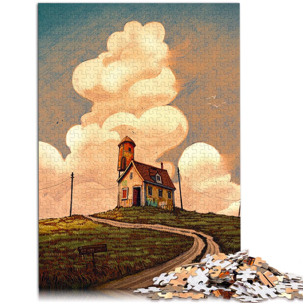 Puzzle per adulti 2000 pezzi Strade solitarie Fatto di cartone per età 14+ Giochi di relax Regali unici per compleanno e Natale misurare：70x100cm