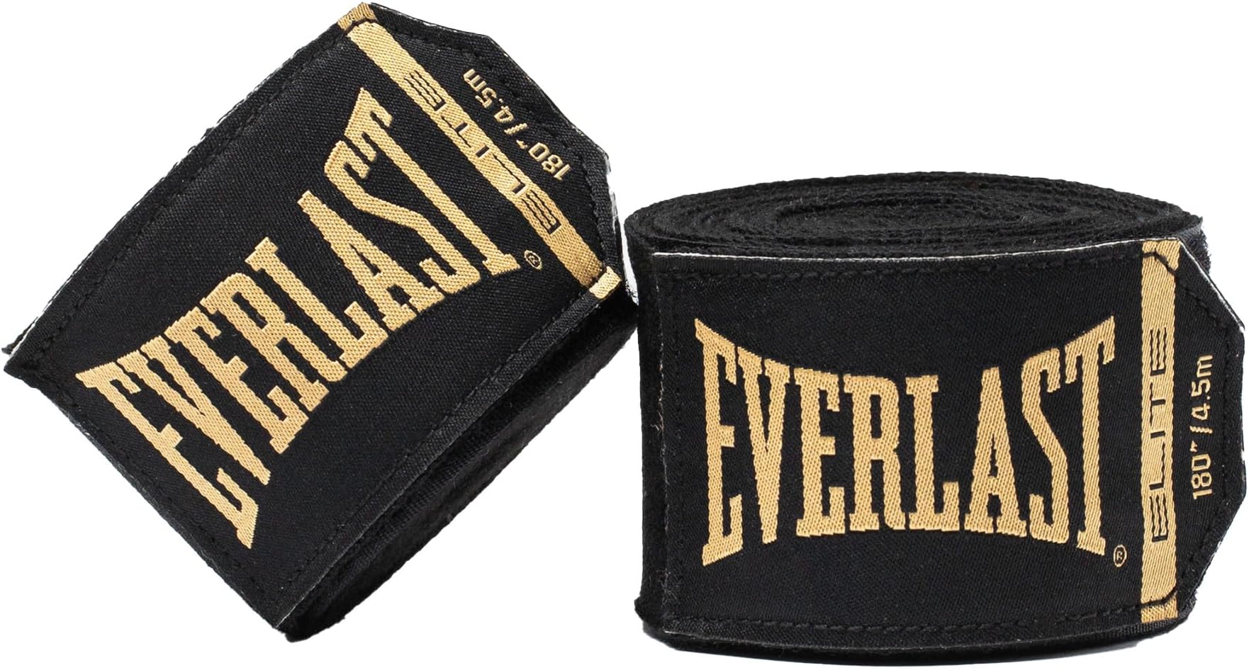 Elite 180” Hand Wraps - Breathable Nylon-Polyester, Hook & Loop Closure, Wrist & Knuckle Protection, Wear Under Boxing or Training Gloves - Great for Combat Sports