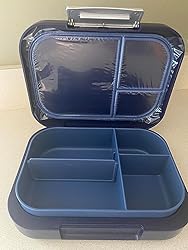 Amazon.com: Bentgo Modern - Adult & Teen Bento Lunch Box; 3-4 Compartments, Leak-Resistant, 5.5 Cup Capacity/44 fl oz, Improved Locking Clips, Reusable, BPA-Free, Dishwasher/Microwave Safe Tray (Navy): Home & Kitchen
