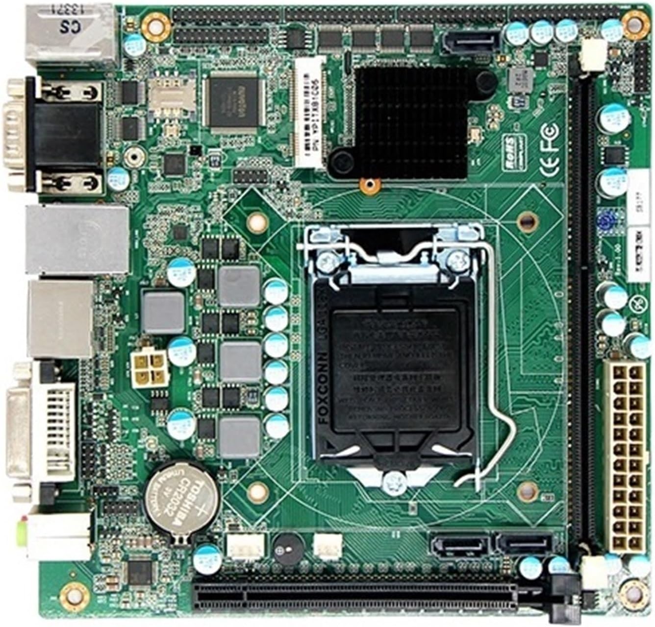 H81 B85 mini ITX Industrial Control Motherboard 10 Strings 3SATA Gigabit Network Port x86 Industrial Touch All-in-one Machine