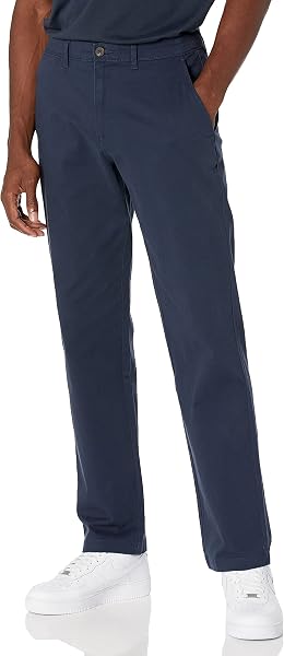 Amazon Essentials Pantalones Informales de Estilo Chino, Elásticos y de Corte Clásico Hombre - 1