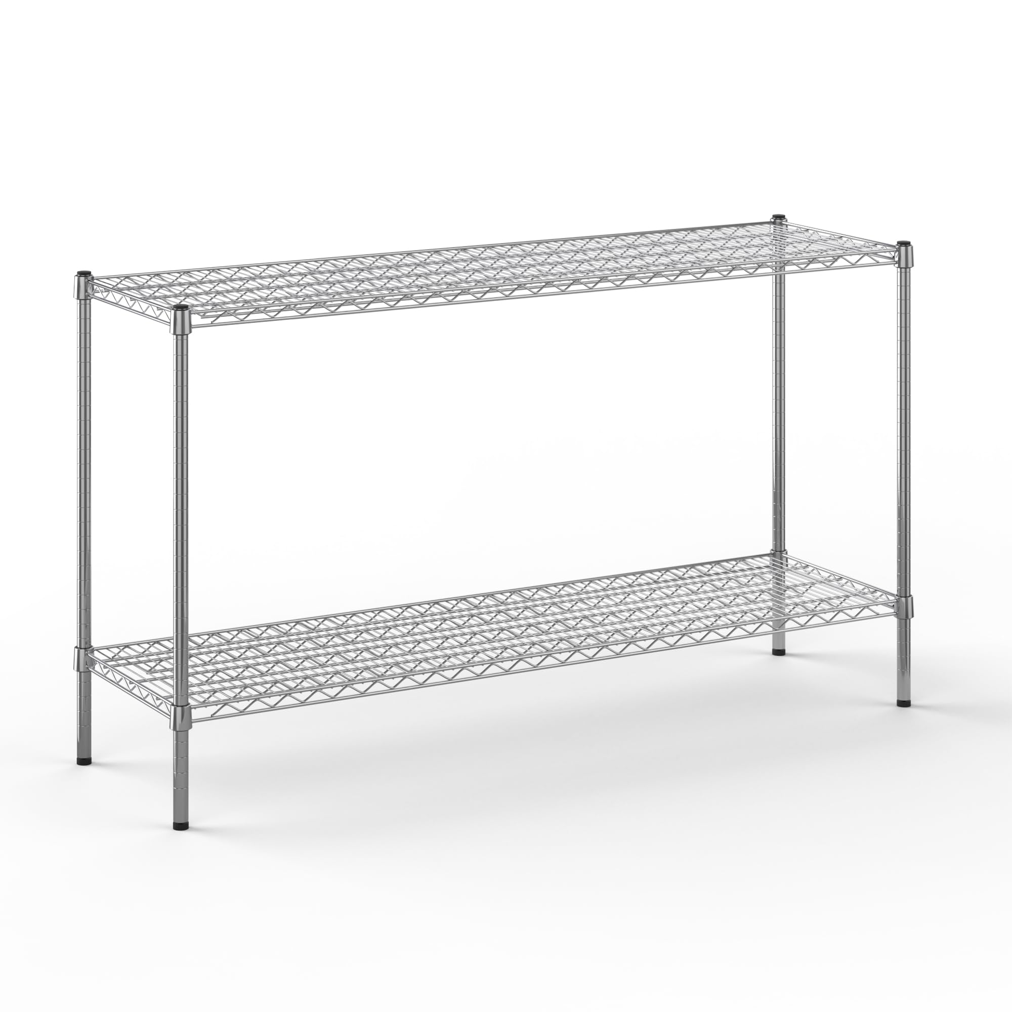 18" Deep x 60" Wide x 34" Height Wire Shelving Kit | 2-Tier | NSF Commercial Storage Rack Unit