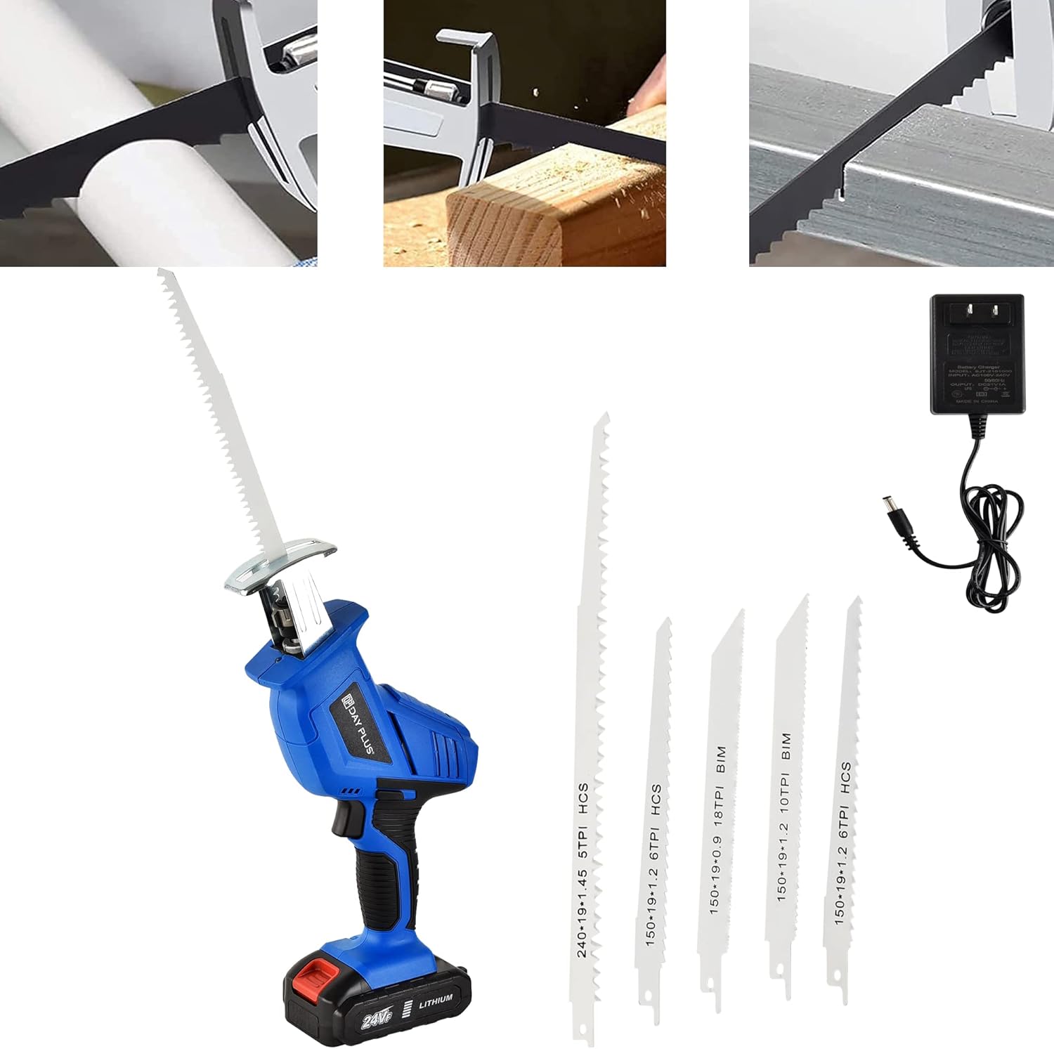 Reciprocating Saw Cordless Reciprocating Saw for Woods Metal Plastic