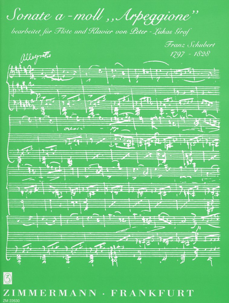 シューベルト: アルペジョーネ・ソナタ/グラーフ編/ツィマーマン社