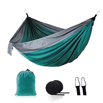 Nylon Hammock Widened Indoor Outdoor Swing Camping Supplies 210T Nylon Beach Hammock Travel Hiking Hammock-Daerzy