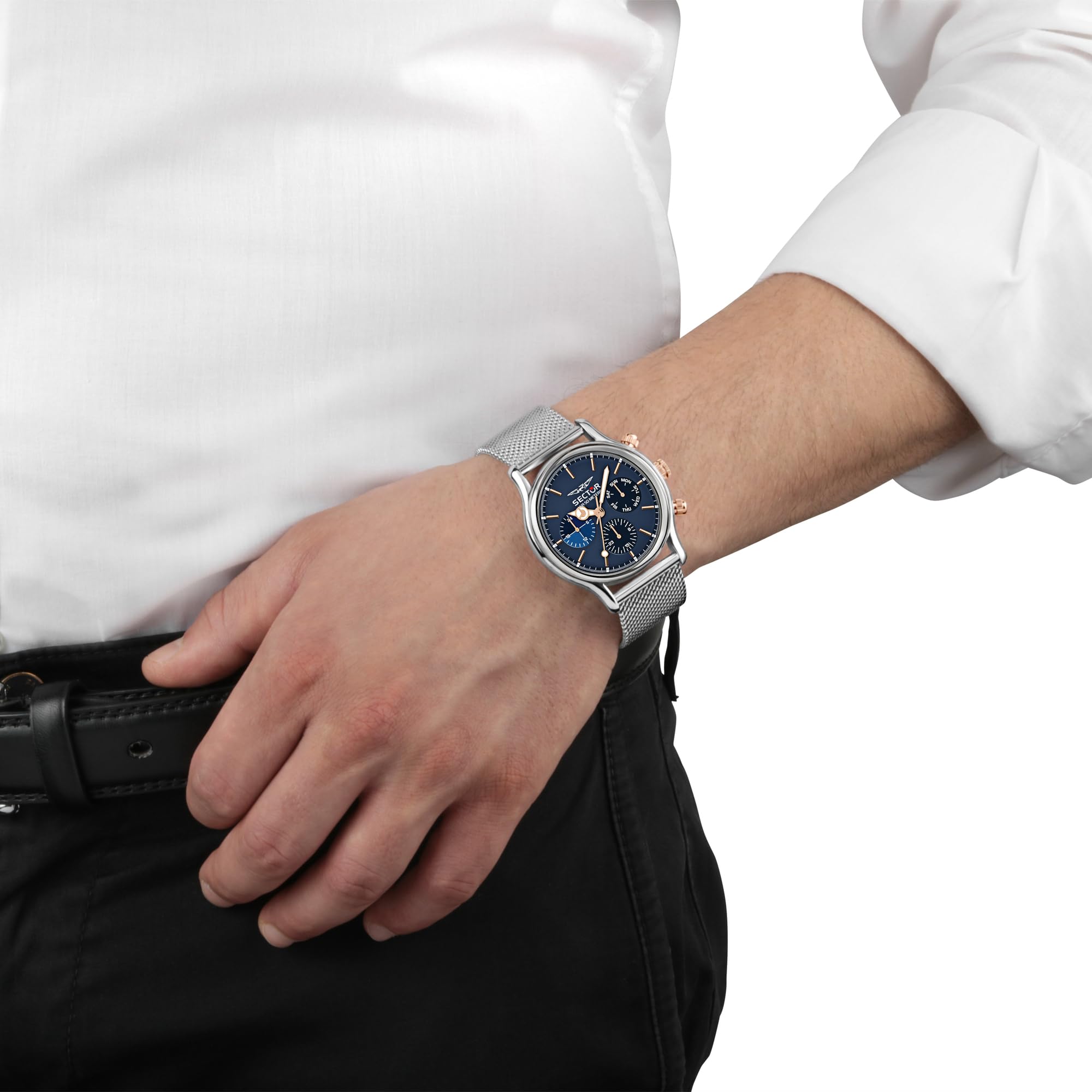Sector No Limits 660 Orologio Uomo Multifunzione in Acciaio, PVD Oro rosa - R3253517010