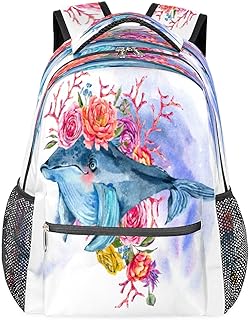 Mochilas para adolescentes meninas meninos flor folha de palmeira abacaxi mochila de viagem para mulheres homens bolsas de livros mochilas universitárias para escola, trabalho laptop mochilas resistentes à água mochila para caminhadas, Multicor, Medium