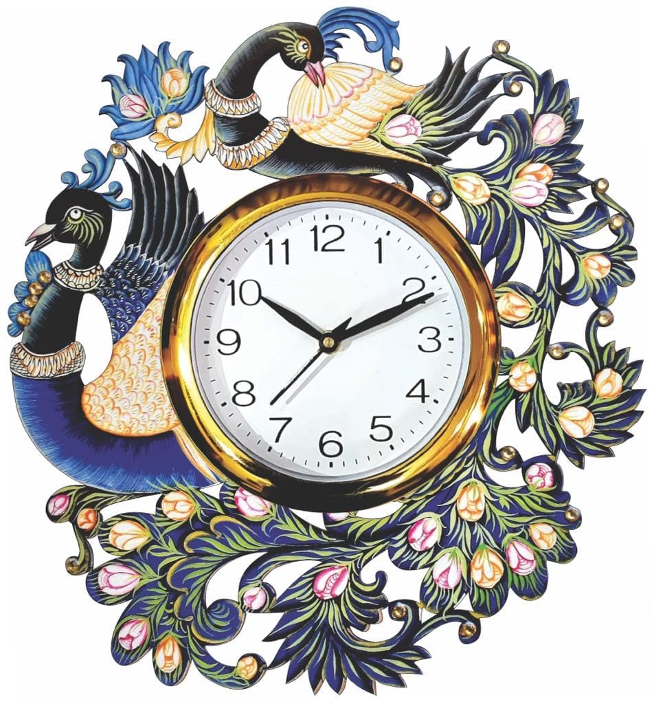 Shree Balaji Creations Stores Wooden Analog Wall Clock Design for Home Hall Living Room Decor (B0CMV1V27W) Amazon Price History, Amazon Price Tracker
