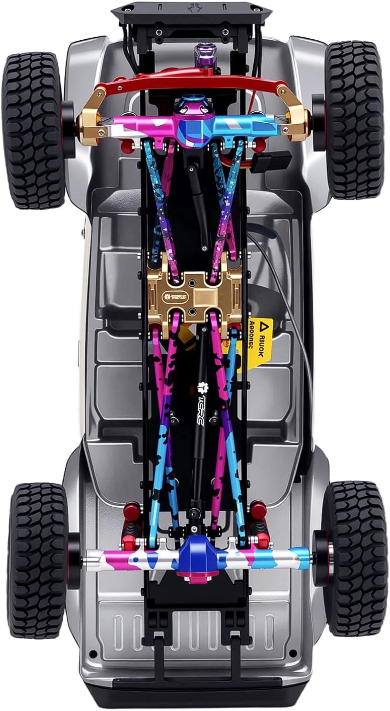 Splash Anodizing Aluminum High Clearance Chassis Suspension Links Rod Linkage Set for Axial SCX24 AXI00005 Jeep JT Gladiator