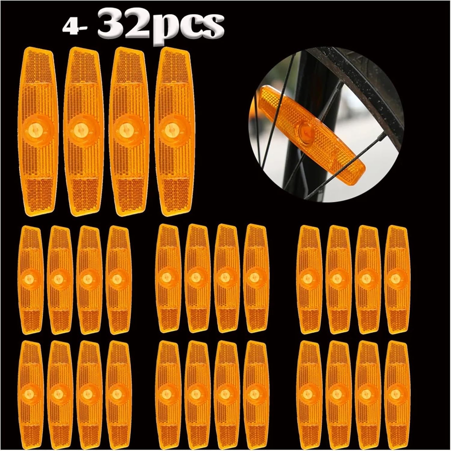 Bike Spoke reflectors Bike Spoke Reflectors MTB Road Bike Warning Spoke Safety Reflector Lights Bicycle Wheel Rim Lights Cycling Accessories Bike reflectors for Night Riding