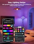 Lepro BR1 AI Smart Light Bulbs, Dimmable BR30 Bulbs, Work with Alexa & Google Home, Music Sync, RGBWW Colour Changing Light Bulb, Flood Light Bulbs, WiFi & Bluetooth Via Lepro App, LLM, E26, 4 Pack