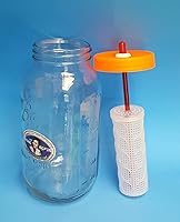 Vista 2 de Fermentador de kéfir 1.5L/50oz para kéfir casero rápido con DOBLE CANTIDAD DE GRANOS KEFIR para fermentación rápida