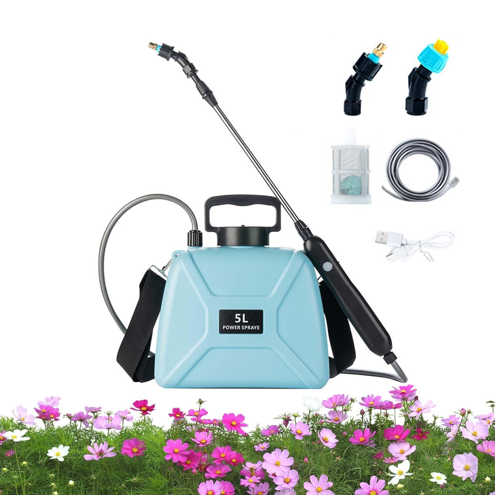 Pulvérisateur d'arrosage portable rechargeable pour entretien pelouse cour et patio extérieur