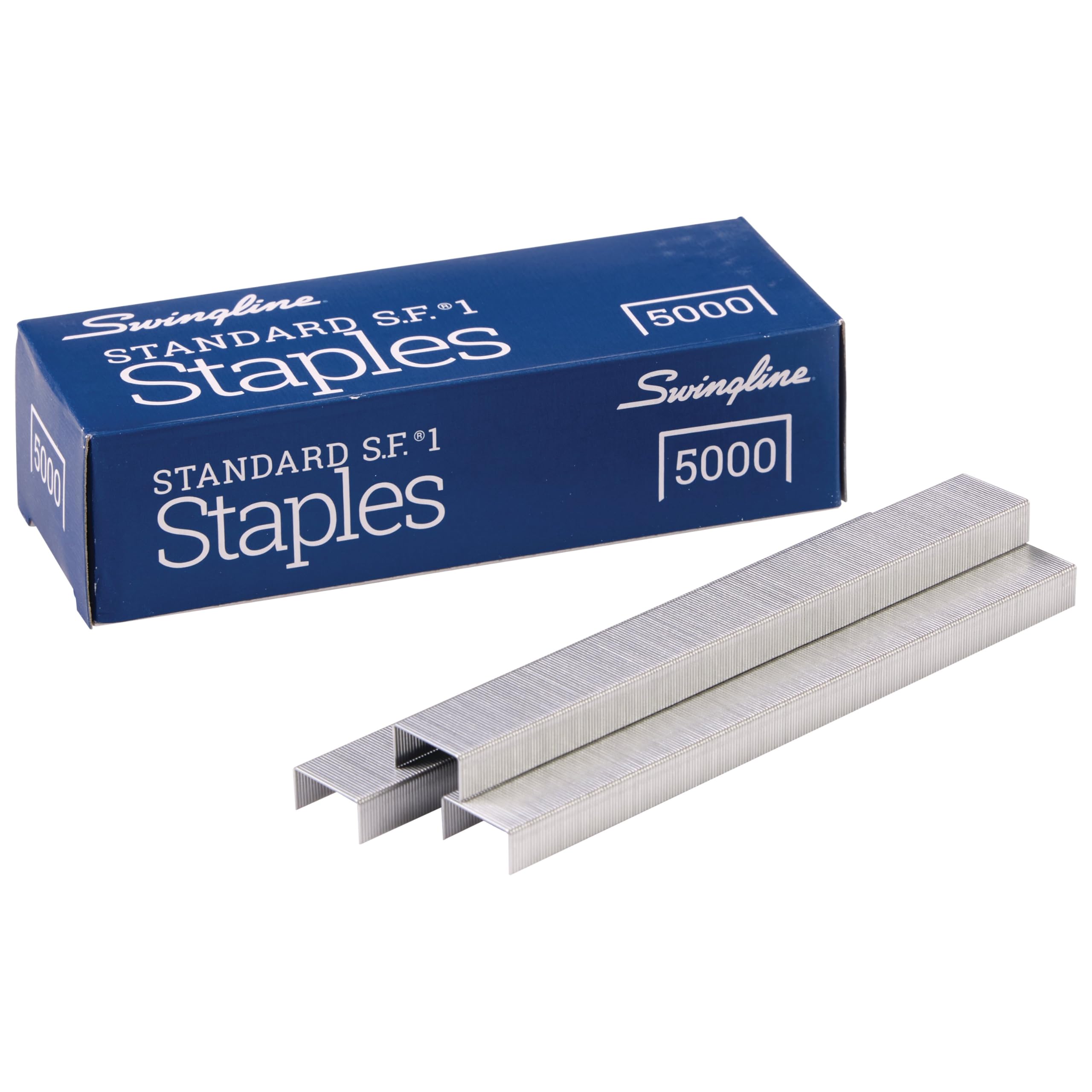 SwinglineStaples, 5 Pack, Standard Staples for Desktop Staplers, 1/4" Length, 210/Strip, 5000/Box (35101)