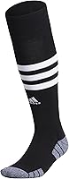 adidas 3-Stripe Hoop Soccer Socks with Arch Compression - Unisex OTC Socks for Secure Fit & Breathability