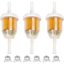 Canamax 3 Pcs AM116304 Inline Fuel Filter 25 050 22-S & 6 Clamps