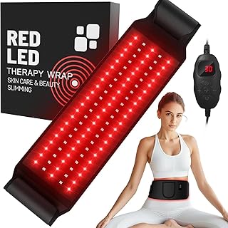 Firmly Red Light Therapy Belt, Firmly Dual-Wavelength Red Light Belt With 3-Layer Lift Technology, Muscle Relaxation, Adjustable & Portable for Wellness & Relaxation (Black)