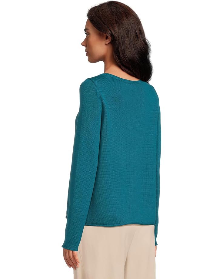 Eileen Fisher Petite Peruvian Cotton Blend Bateau Neck Sweater - #3 of 5