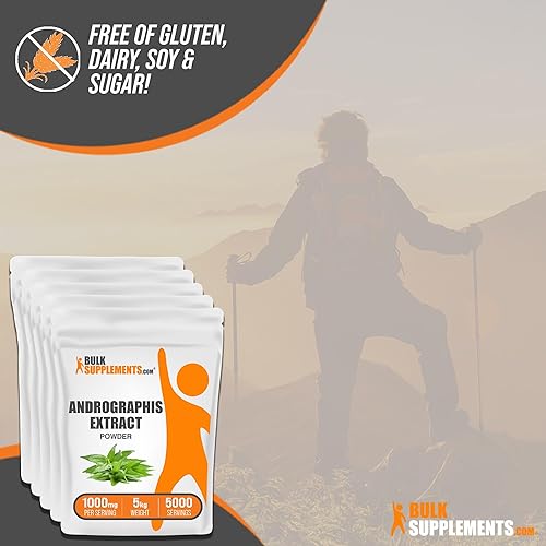 Vista 17 de BulkSupplements. com Andrographis Extracto en polvo - Andrographis Paniculata, suplemento herbario, Andrographis Powder - Sin gluten, 1000 mg por