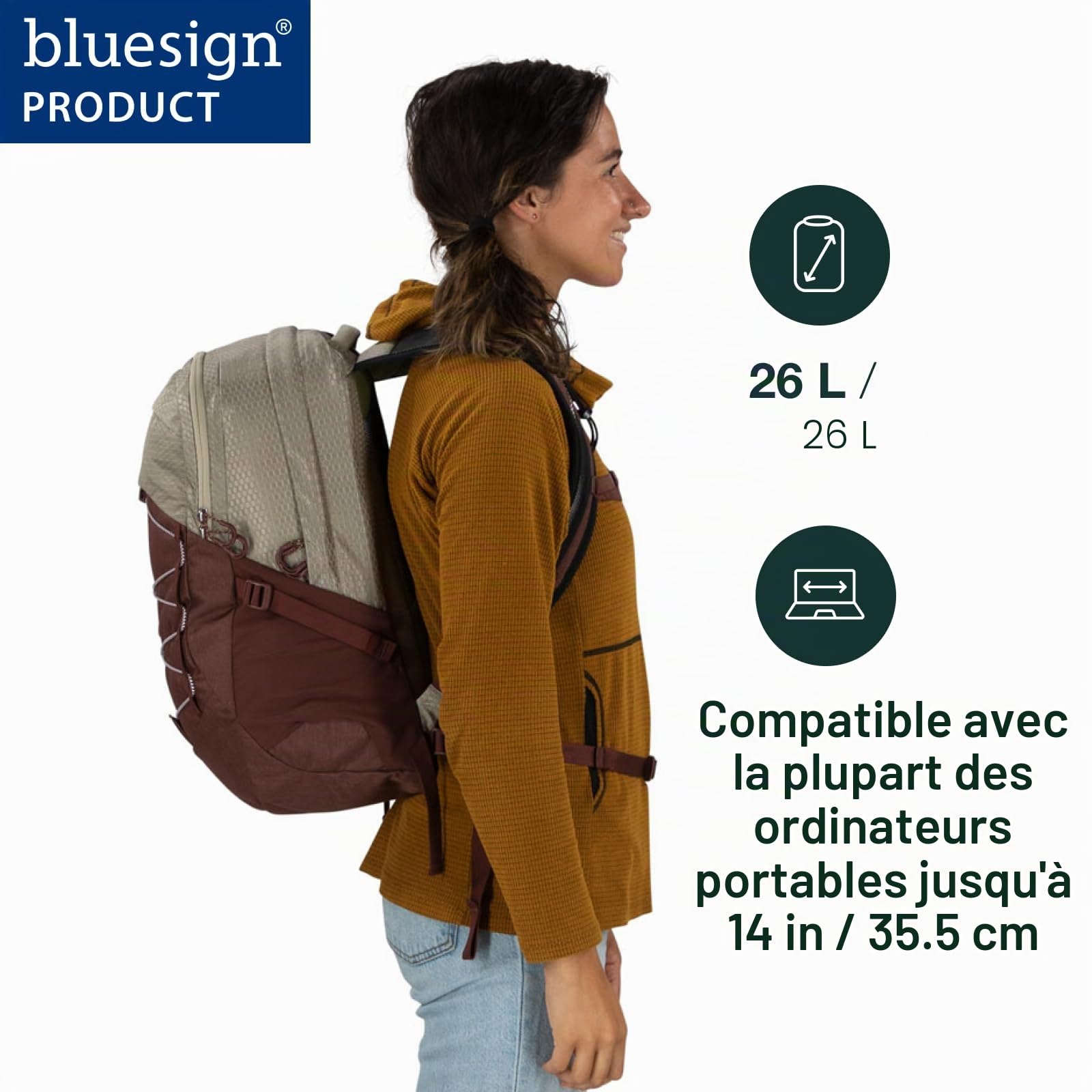 Osprey Quasar Sac à dos lifestyle unisexe, 26L, Black