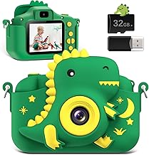 Children's Photo Camera, Children's Photo Camera with 2.0 Inch Screen, 20MP & 1080P HD Digital Cameras for Children with 32GB TF Card, Camera Toys for Boys Girls