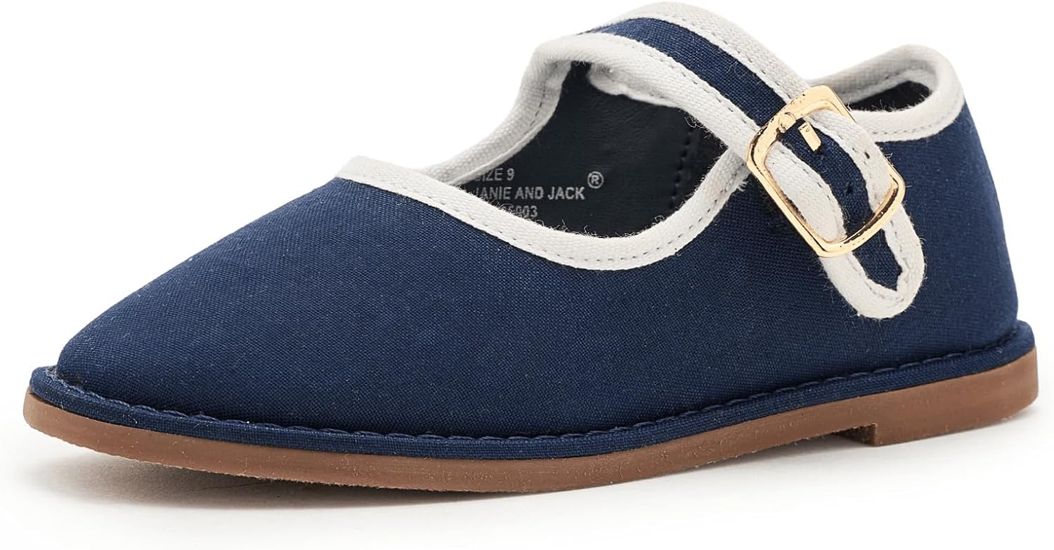 Janie and Jack Baby-Girls Twill Flats (Toddler/Little Kid/Big Kid)