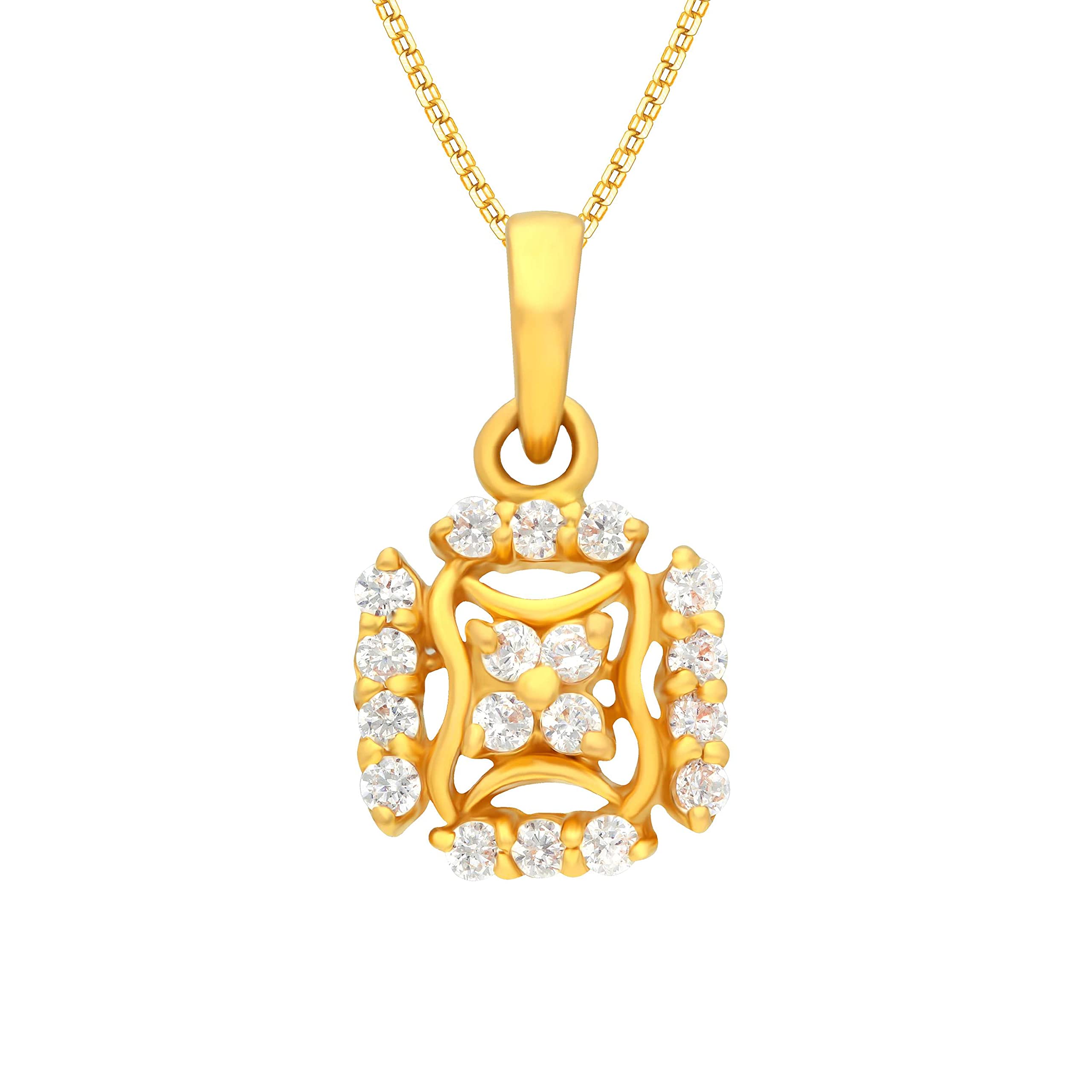 Bhima Jewellers22K Yellow Gold Pendant for Women, 2.29