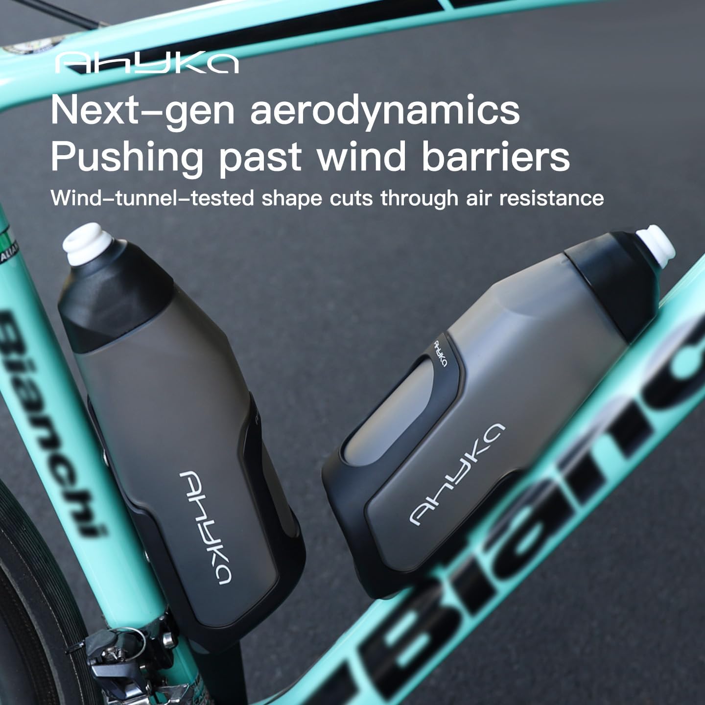 Bicycle 600ml Aerodynamic Water Bottle Bracket Set Bike Water Bottle MTB Road Bike Frame Down Tube Riding Water Kettle