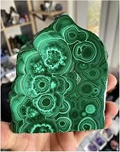 Health & Household Natural Malachite Primary gem Mineral specimens for Irregular Crystal Healing to Remove Magnetism homedecoration (Size : 350-400g)