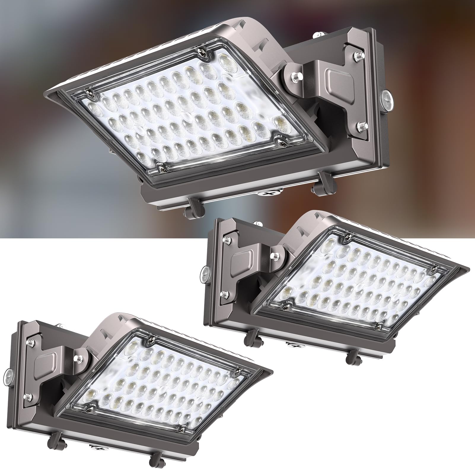 Lightdot 150W Wall Pack LED Exterior Light, Dusk to Dawn 2Pack